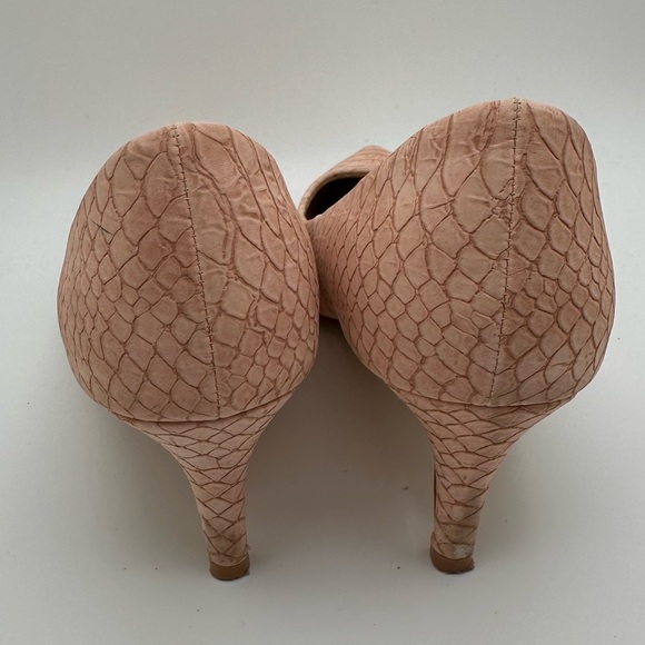 Athena Alexander Blush Pink Textured Heels Size 8 - Picture 6 of 7